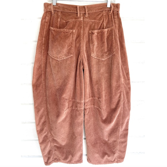 WE THE FREE Good Luck Mid Rise Corduroy Barrel Jeans in Withered Rose - 29 - Picture 8 of 15